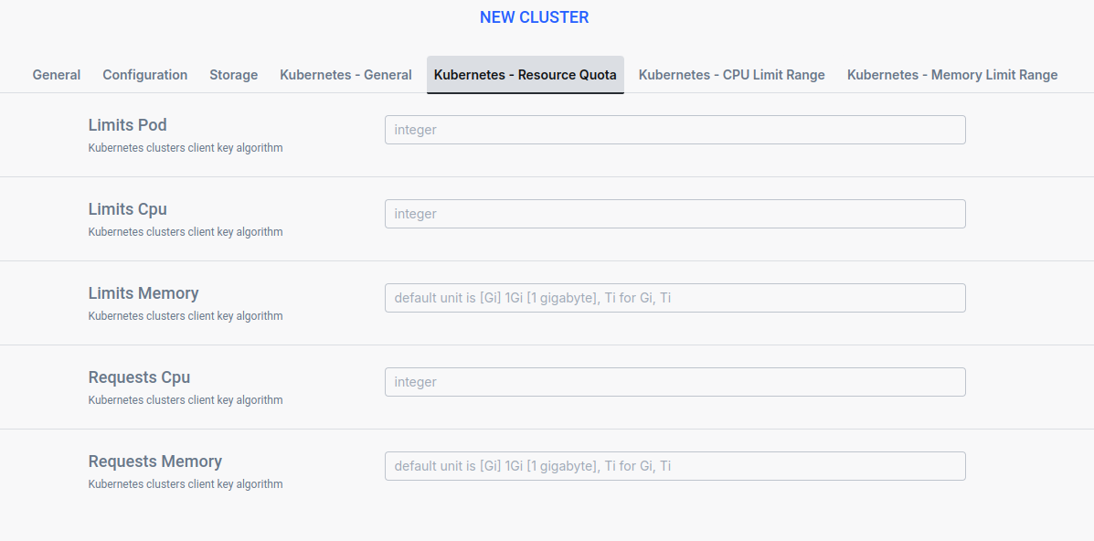 Ilum Resource Quota Configuration
